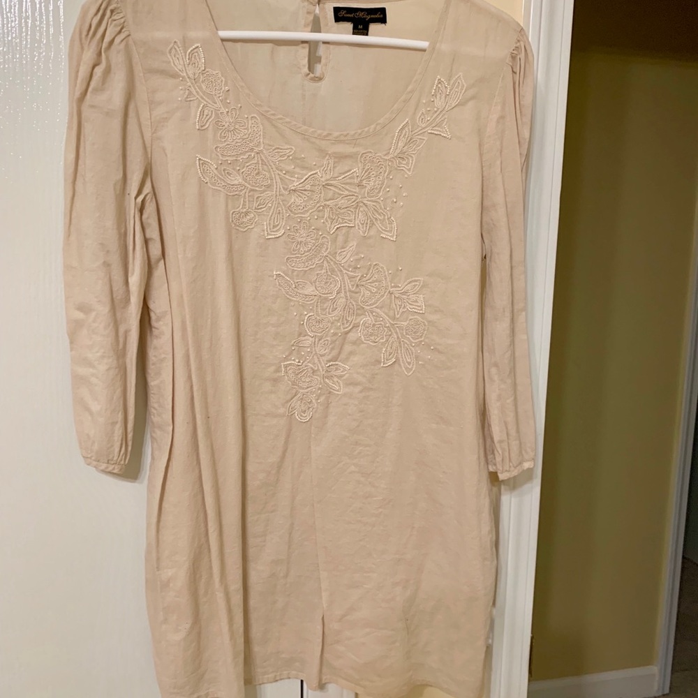 Beautiful cotton top with beading detail